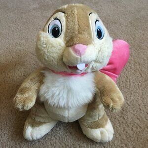 Disney Miss Bunny Thumper's Girlfriend 11" Plush Stuffed w/ Pink Bow Bambi